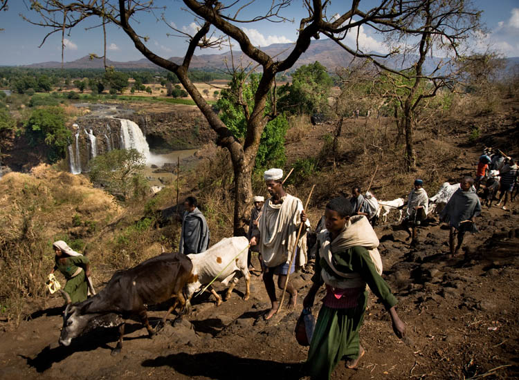 Pastori presso le cascate del Nilo Azzurro